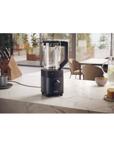 Haier Frullatore I-Master Serie 5 Obsidian grey, 6 lame in acciaio inox, Caraffa in vetro da 2 L, 3 programmi preimpostati,
