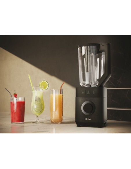 Haier Frullatore I-Master Serie 5 Obsidian grey, 6 lame in acciaio inox, Caraffa in vetro da 2 L, 3 programmi preimpostati,