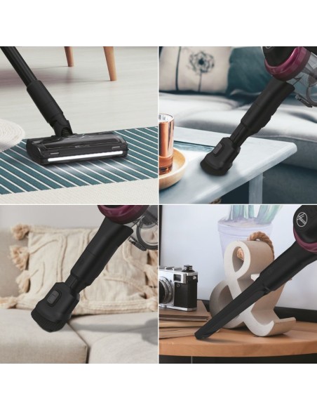 Hoover HF410H 011 Batteria Secco Micro Senza sacchetto 0,4 L 240 W Magenta 2,5 Ah