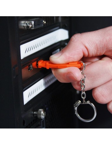 Lindy 40457 portachiave Rosso 1 pz