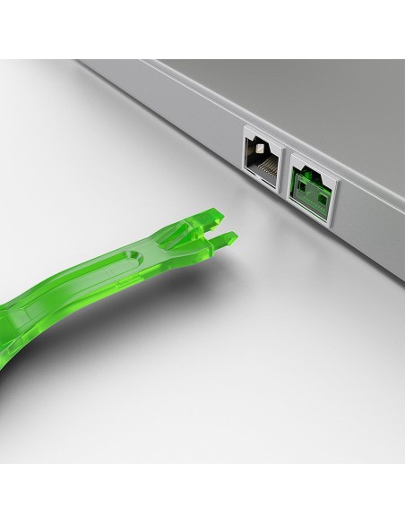Lindy 40631 clip sicura Chiave bloccaporta RJ-45 Verde Acrilonitrile butadiene stirene (ABS) 1 pz