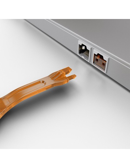 Lindy 40632 clip sicura Chiave bloccaporta USB tipo A Arancione Acrilonitrile butadiene stirene (ABS) 1 pz