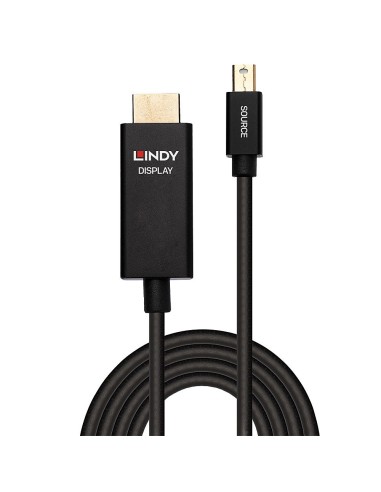 Lindy 40920 cavo e adattatore video 0,5 m Mini DisplayPort HDMI Nero