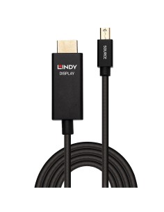 Lindy 40923 cavo e adattatore video 3 m Mini DisplayPort HDMI tipo A (Standard) Nero 2