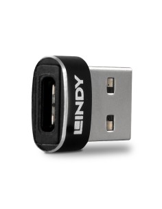 Lindy 41884 adattatore per inversione del genere dei cavi USB Type-A USB tipo-C Nero 2