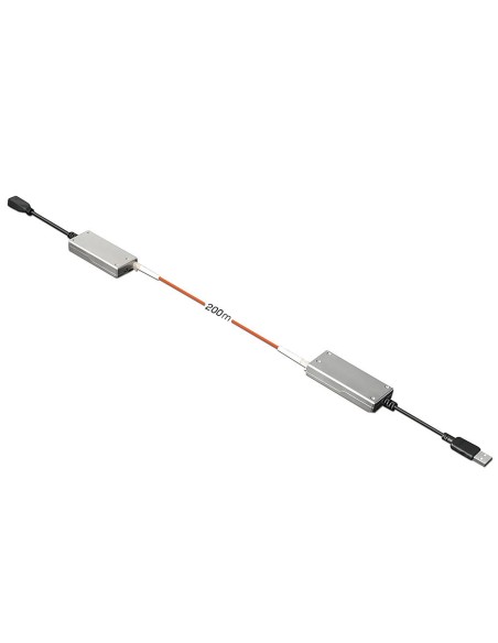Lindy 42702 moltiplicatore di rete Ricevitore e trasmettitore di rete Grigio
