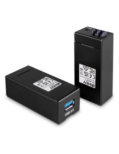 Lindy 42707 moltiplicatore AV Trasmettitore e ricevitore AV Nero