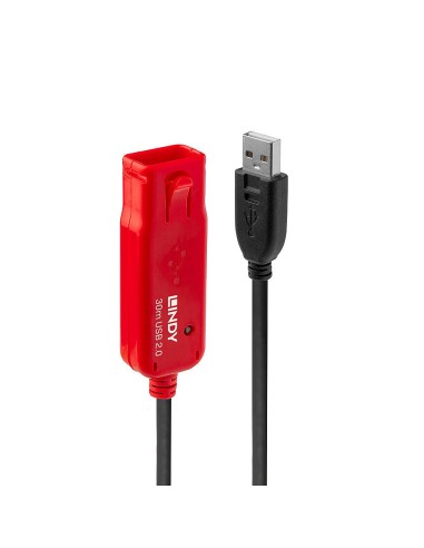 Lindy 42923 cavo USB 30 m USB 2.0 USB A Nero, Rosso