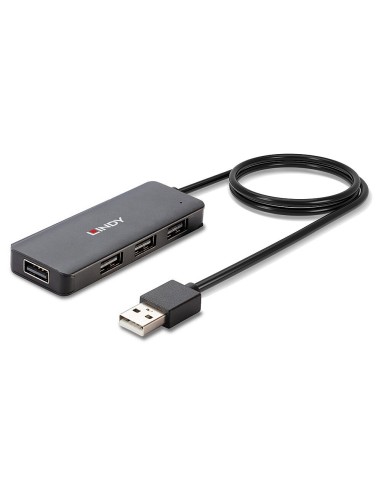 Lindy 42986 hub di interfaccia USB 2.0 480 Mbit s Nero