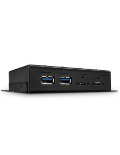 Lindy 43094 hub di interfaccia USB 3.2 Gen 2 (3.1 Gen 2) Type-C 10000 Mbit s Nero