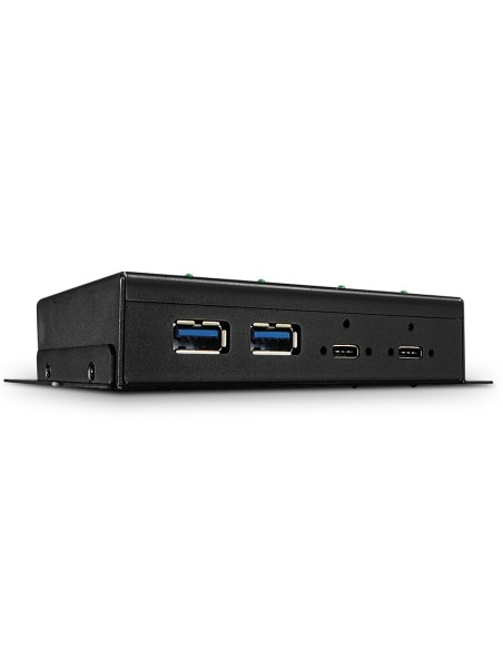 Lindy 43094 hub di interfaccia USB 3.2 Gen 2 (3.1 Gen 2) Type-C 10000 Mbit s Nero