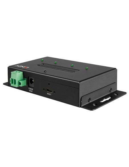 Lindy 43094 hub di interfaccia USB 3.2 Gen 2 (3.1 Gen 2) Type-C 10000 Mbit s Nero