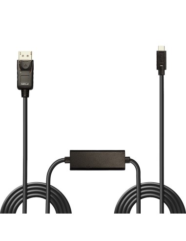 Lindy 43305 cavo e adattatore video 5 m USB tipo-C DisplayPort Nero