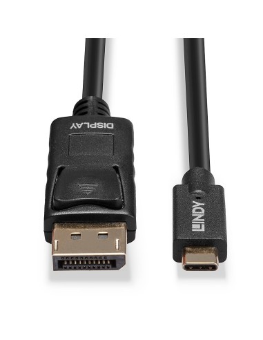 Lindy 43305 cavo e adattatore video 5 m USB tipo-C DisplayPort Nero