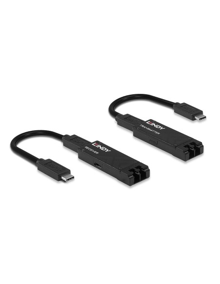 Lindy 43312 moltiplicatore di rete Ricevitore e trasmettitore di rete Nero