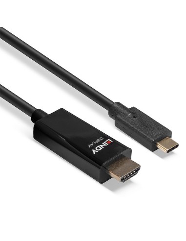 Lindy 43317 cavo e adattatore video 10 m USB tipo-C HDMI tipo A (Standard) Nero