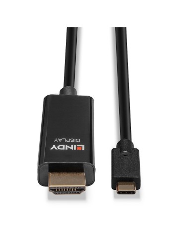 Lindy 43317 cavo e adattatore video 10 m USB tipo-C HDMI tipo A (Standard) Nero