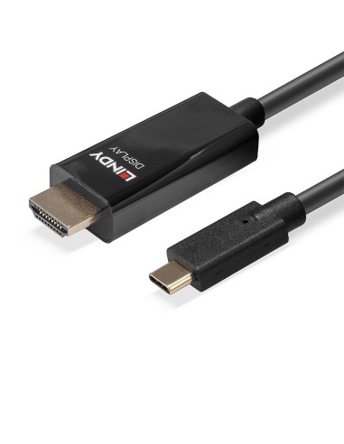 Lindy 43317 cavo e adattatore video 10 m USB tipo-C HDMI tipo A (Standard) Nero