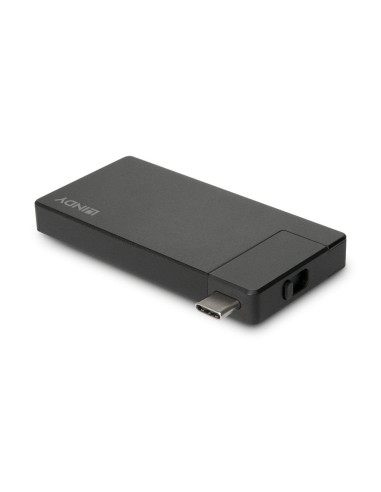 Lindy DST-Micro Cablato USB 3.2 Gen 1 (3.1 Gen 1) Type-C Nero