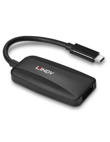 Lindy 43337 cavo e adattatore video 0,13 m USB tipo-C DisplayPort Nero