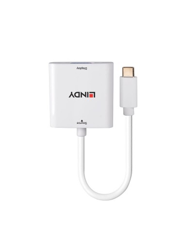 Lindy 43355 cavo e adattatore video USB tipo-C VGA (D-Sub) Bianco