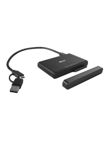 Lindy 43359 docking station per unità di archiviazione USB 3.2 Gen 2 (3.1 Gen 2) Type-C Nero