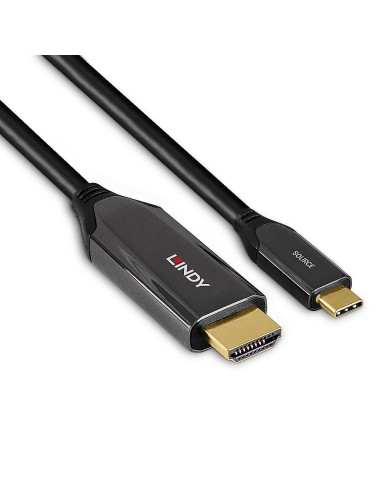 Lindy 43367 cavo e adattatore video 1 m USB tipo-C HDMI tipo A (Standard) Nero