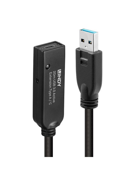 Lindy 43375 cavo USB 20 m USB 3.2 Gen 1 (3.1 Gen 1) USB A Nero