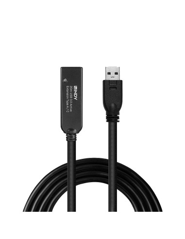 Lindy 43375 cavo USB 20 m USB 3.2 Gen 1 (3.1 Gen 1) USB A Nero