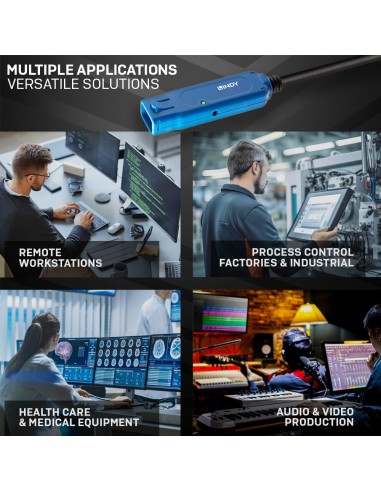 Lindy 43381 cavo USB 8 m USB 3.2 Gen 1 (3.1 Gen 1) USB C USB A Nero, Blu