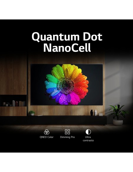 LG QNED 43'' Serie QNED75 43QNED756RA, TV 4K, 3 HDMI, SMART TV 2023