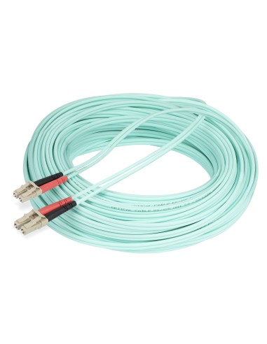 StarTech.com Cavo in Fibra Ottica Multimodale OM4 LC LC UPC da 20 m, Fibra LOMMF VCSEL da 50 125 µm, reti 100G, Cavo Ottico con