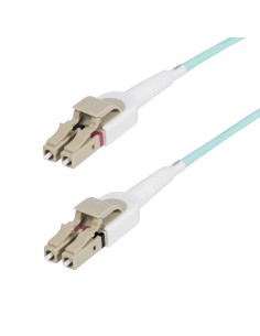 StarTech.com Cavo in fibra ottica multimodale OM4 LC a LC (UPC) commutabile con linguette push-pull, 5m, 50 125µm, Reti 100G,