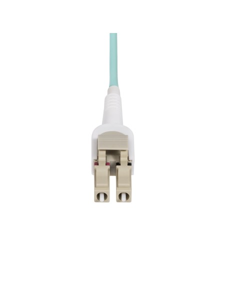 StarTech.com Cavo in fibra ottica multimodale OM4 LC a LC (UPC) commutabile con linguette push-pull, 5m, 50 125µm, Reti 100G,