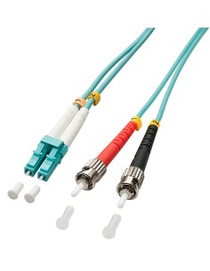 Lindy 3.0m OM3 LC - ST Duplex cavo a fibre ottiche 3 m Turchese