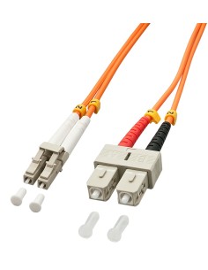 Lindy 5.0m OM2 LC - SC Duplex cavo a fibre ottiche 5 m Arancione