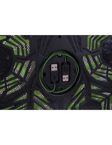 SureFire Bora base di raffreddamento per laptop 43,2 cm (17") 1200 Giri min Nero