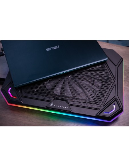 SureFire Bora X1 base di raffreddamento per laptop 43,2 cm (17") 750 Giri min Nero