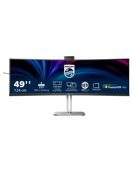 Philips 49B2U6900CH 00 Monitor PC 124 cm (48.8") 5120 x 1440 Pixel Dual QHD LCD Nero