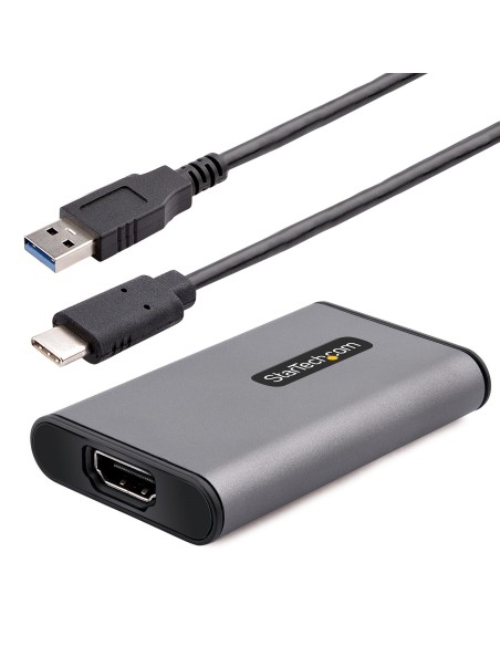 StarTech.com Scheda di Acquisizione Video USB HDMI, Adattatore Esterno USB-A C 3.0 per Acquisizione Video HDMI 4K 30Hz, UVC,