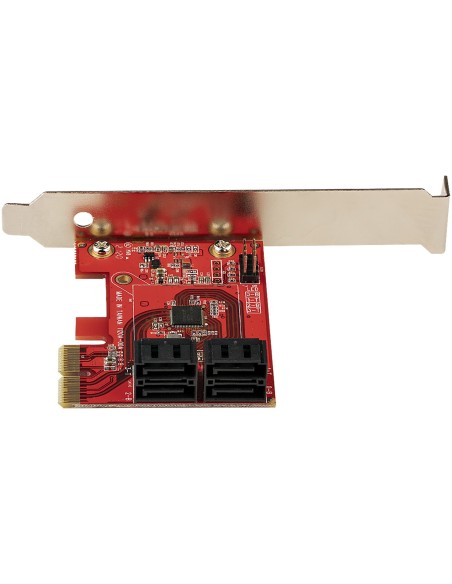 StarTech.com Scheda PCIe SATA - Scheda di Espansione PCIe SATA a 4 porte 6 Gbps - Staffa a Profilo Basso Alto - ASM1062 senza