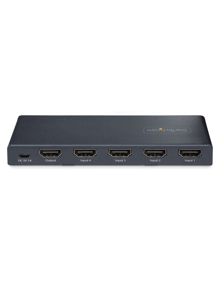 StarTech.com Switch HDMI 8K a 4 porte - Switcher HDMI 2.1 4K 120Hz HDR10+, 8K 60Hz UHD, Commutatore HDMI 4 In 1 - Commutazione