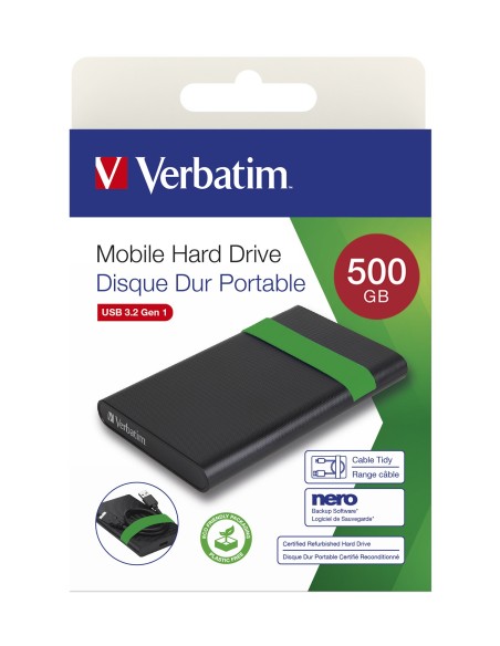 Verbatim 53111 disco rigido esterno 512 GB Nero, Verde