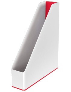 Leitz WOW scatola per la conservazione di documenti Polistirene (PS) Rosso, Bianco