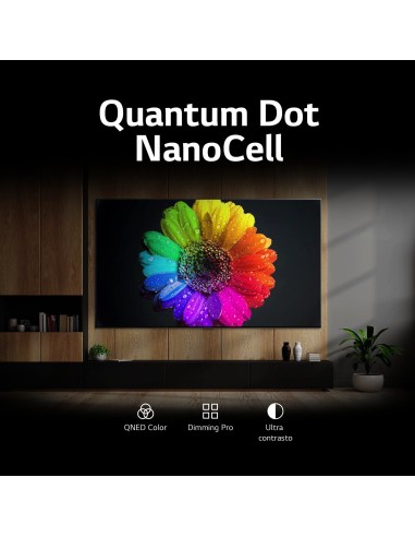 LG QNED 55'' Serie QNED75 55QNED756RA, TV 4K, 4 HDMI, SMART TV 2023