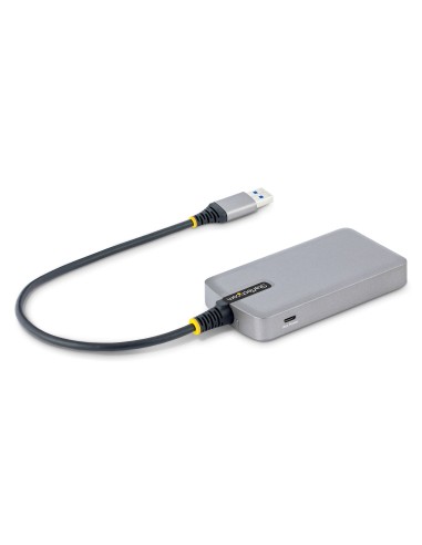 StarTech.com Hub USB a 3 porte con Ethernet - Hub USB 3.0 5Gbps alimentato via bus - Hub splitter USB-A a 3x USB-A portatile