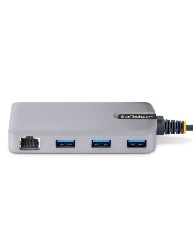 StarTech.com Hub USB a 3 porte con Ethernet - Hub USB 3.0 5Gbps alimentato via bus - Hub splitter USB-A a 3x USB-A portatile