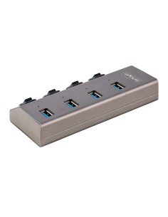 StarTech.com Hub USB-C Autoalimentato a 4 Porte con Interruttori Individuali - Multipresa USB 3.0 5Gbps per Notebook e PC 2