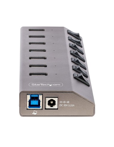 StarTech.com Hub USB-C Autoalimentato a 7 Porte con Interruttori Individuali - Multipresa USB 3.0 5Gbps per Notebook e PC