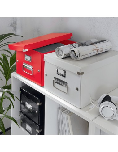 Leitz Click & Store WOW scatola per la conservazione di documenti Cartoncino Rosso